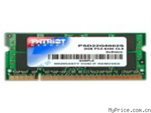 PATRiOT 2GBPC2-6400/DDR2 800/200Pin(PSD22G8002S)