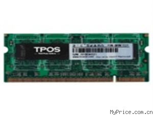TPOS 256MBPC2-5300/DDR2 667/200Pin(6RN0256)