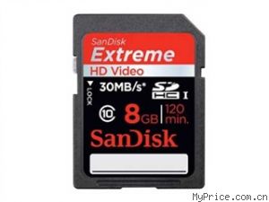 SanDisk Extreme HD Video SDHC Class10(8G)