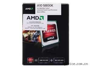 AMD APUϵĺ A10-5800K װCPUSocket FM2/3.8GHz/4M/HD 7660D/100W