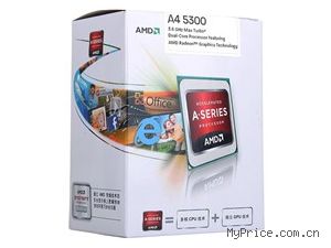 AMD AMD APUϵ˫ A4-5300 װCPUSocket FM2/3.4GHz/1M/HD 7480D/32/65W