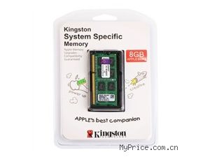 ʿ ʿ(Kingston)ϵͳָ DDR3 1600 8GB ƻ(APPLE)ʼǱרڴ(KTA-MB1600/8G)