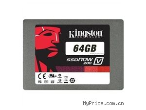 ʿ Kingston)V200ϵ SATA3.0 64G SSD̬Ӳ̣SV200S37A/64G